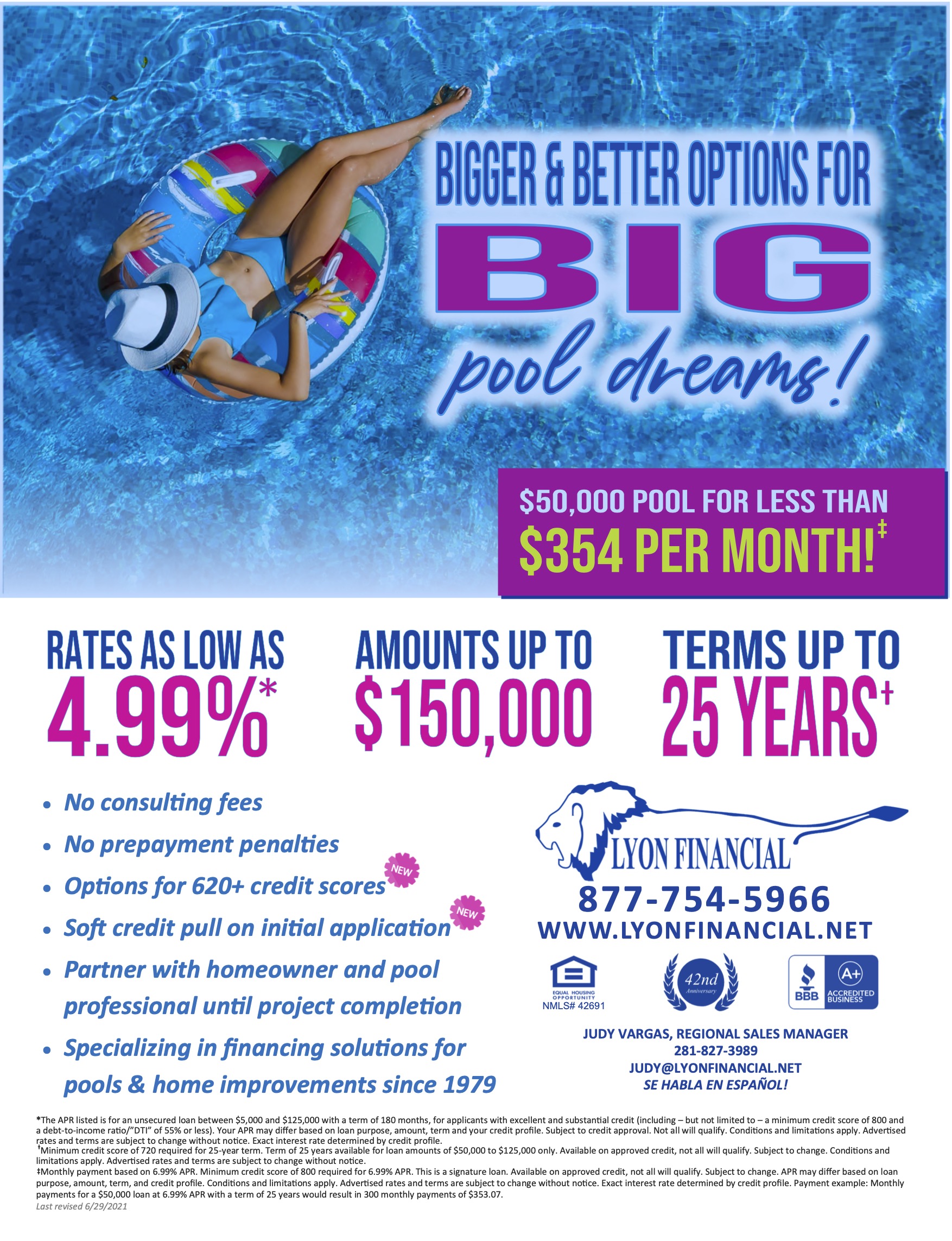 Lyon Financial Diamond Pools Keller Texas